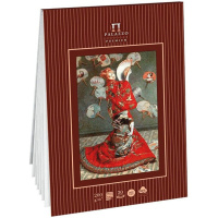 Планшет для акварели  А5 20л. "Палаццо. К.Моне. Японка" с хлопком,, 200г/м2