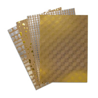 Картон крафт А4  5л. с тиснением фольгой, одностор., пл. 180 гр/м2, в ПЭТ-пакете