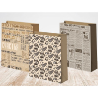 Пакет подар. бумажн. 26*32*13см, 210гр/м Микс (газета)