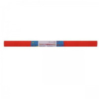 Бумага подел. 50*250 32 г/м рулон   креп красно-оранжевая