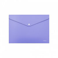 Конверт на кнопке А4  Diagonal Pastel, непрозрачн., ассорти