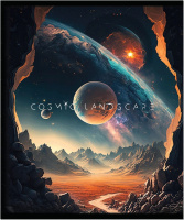 Тетрадь А5 48л кл. Полином "Cosmic Landscape" выб.УФ-лак, 4 дизайна