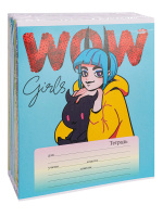 Тетрадь А5 24л лин. Проф-Пресс "Девочки-аниме" 5 диз.в спайке, белизна 100%