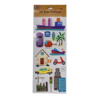 Набор наклеек объемные "Ассорти" 10*25см