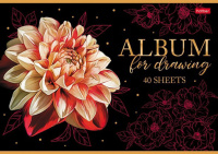 Альбом А4 40л скоба "Цветы осени" пл. 100 гр/м