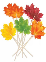 Набор флажков 9см "Осенний бал" 10шт/уп