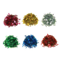 Мишура d=  6см, 2м, ПВХ, с декором Елки/Колокольчики, ассорти