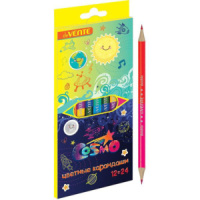 Карандаши цвет. двусторонние 12шт/24цв "Twins"  2М