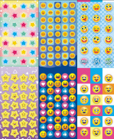 Альбом наклеек А6 6 стр., "Смайлы"