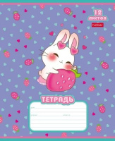 Тетрадь А5 12л кл. Hatber "Зайкины истории" 5 диз.в блоке, белизна 100%