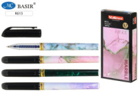 Ручка гелевая Basir "Marble" синяя 0,7мм