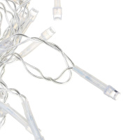 Гирлянда электрическая 14м 180LED светодиодная, прозрач. шнур, вьюн, 220В,шампань