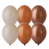Набор шаров 14" Пастель, кофейная гамма , 12шт/уп