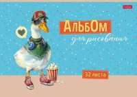 Альбом А4 32л скоба "GUSSI" тисн., пл. 100 гр/м