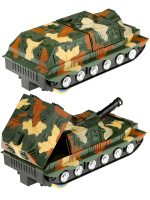 Машинка на р/у "Военная спецтехника" 28см, свет,звук,5*АА не в компл