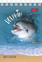 Блокнот А7  40л гребень "Подводный мир" кл.