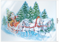 Плакат фигурный 50*35см "Тройка"