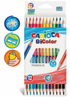 Карандаши цвет. 24цв  Carioca Bicolor