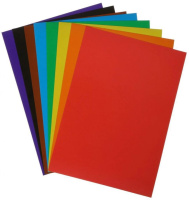 Картон цв. А4  8цв.  8л. мелов., одностор., пл. 220 гр/м2 "Школа творчества"