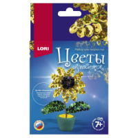 Цветы из пайеток "Подсолнух"