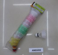 Воланы для бадминтона 12шт., пакет, пенопласт