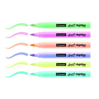 Набор текстовыделителей Luxor "PASTEL BRUSH HL" 6 цв.