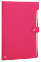 Папка  8 отд. на кнопке А4 0,6мм ассорти