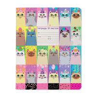 Тетрадь А5 12л лин. "Котомания"