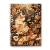 Тетрадь А4  96л кл. гребень Светоч "Осень" выб.УФ-лак