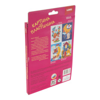 Картина из пластилина "Зайка на луне"