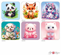 Набор мини-открыток 7*7см 120 шт Детская