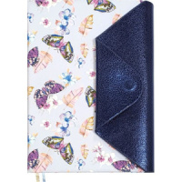 Ежедневник недат. А5 deVENTE Claudia 320стр., голубой,  тв.обл.,кожзам., ляссе, 70гр/м2