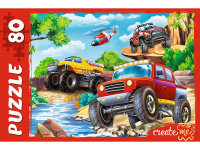 Пазлы 80 элементов  163*225мм. "Крутой вираж"
