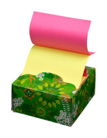 Бумага с липким краем (76*76мм) 200л, 2цв. НЕОН, в упак. Z сложение