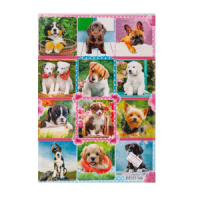 Набор наклеек  "Собаки" с блёстками Набор наклеек  "Собаки" с блёстками