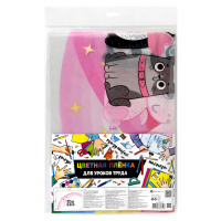 Клеенка для уроков труда "Единорог, панда и кот" 500*700мм, ПВХ, 130 мкм