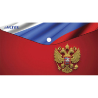 Конверт на кнопке 260*140мм  0,15мм с рисунком Герб
