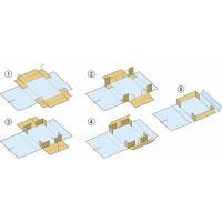 Архивная папка на завязках   70 мм, красная (на 700 листов А4), бумвинил
