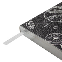 Ежедневник недат. А5 128л., мягк.обл., иск.кожа "Caffe nero" ляссе