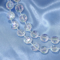 Бусы декоративные  2,7м, прозрачный