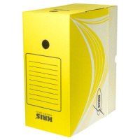 Архивный короб (325*260*150) жёлтый