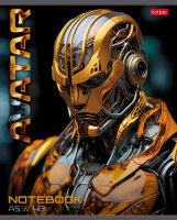 Тетрадь А5 48л кл. Hatber "Avatar", метал., выб. лак., белизна 100%