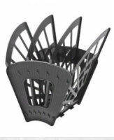 Лоток веер 4 секционный, чёрный, ЭКОНОМ