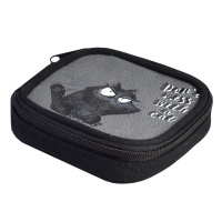 Кошелек (95*95*25) молния, х/б ткань "Крэйзи кот"