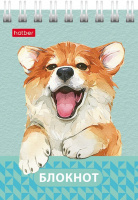 Блокнот А7  40л гребень "Глазки, ушки, носик" кл.