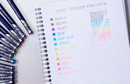 Ручка линер "FRIXION" пиши-стирай светло-зеленый 0,45мм