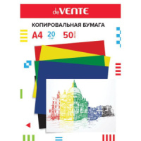 Бумага копировальная А4  50л 5цв., красный, желтый, зеленый, синий, черный