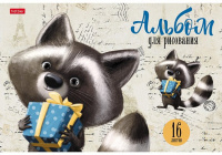 Альбом А4 16л скоба "Зоозаврики"  пл. 100 гр/м