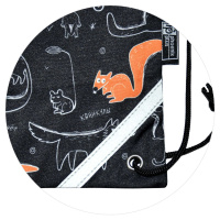 Мешок для обуви 1 отд, 360*480 светоотр. "Сдаю хвосты" петля