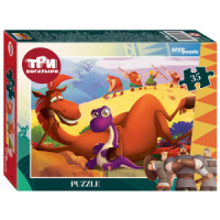 Пазлы   35 элементов  330*230мм.  "Три богатыря и Пуп Земли" (Мельница)